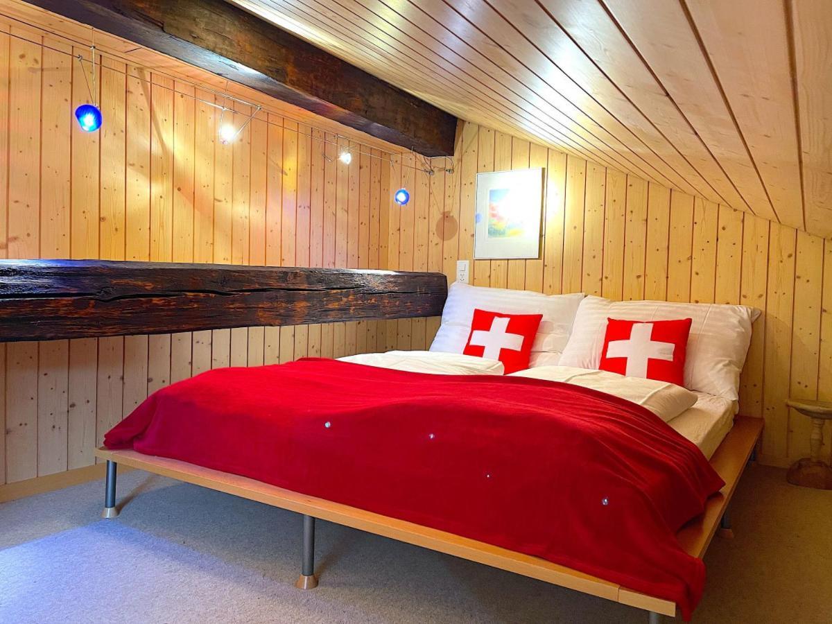 Swisshut Stunning Views Alps Lake - Chalet Erli Darligen Exterior photo